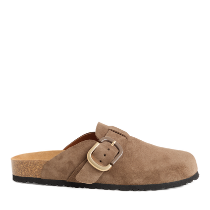 Tamaris mule chocolate suede - 27600 - Kirbys Footwear Ltd