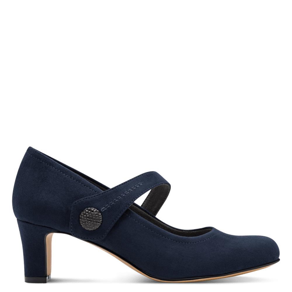Jana heel navy - 22473 - Kirbys Footwear Ltd