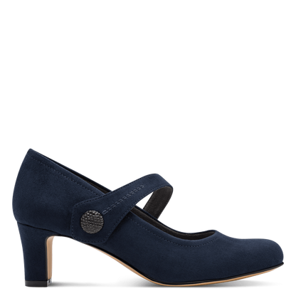 Jana heel navy - 22473 - Kirbys Footwear Ltd