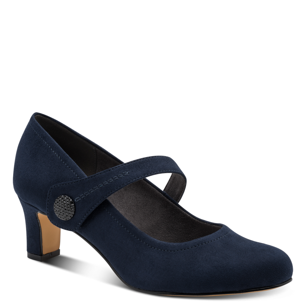 Jana heel navy - 22473 - Kirbys Footwear Ltd
