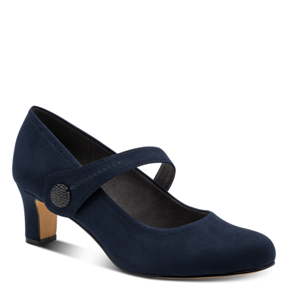 Jana heel navy - 22473 - Kirbys Footwear Ltd