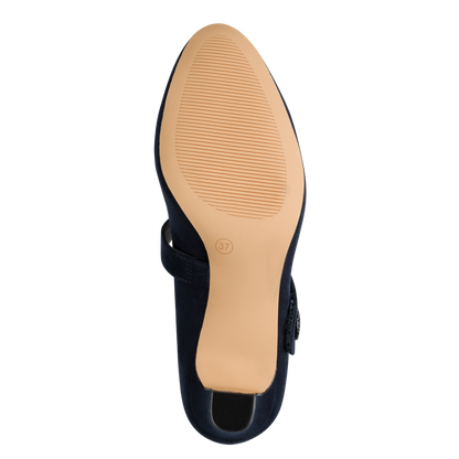 Jana heel navy - 22473 - Kirbys Footwear Ltd