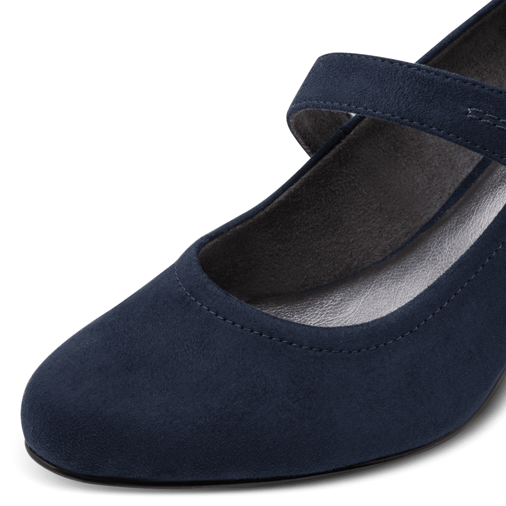 Jana heel navy - 22473 - Kirbys Footwear Ltd
