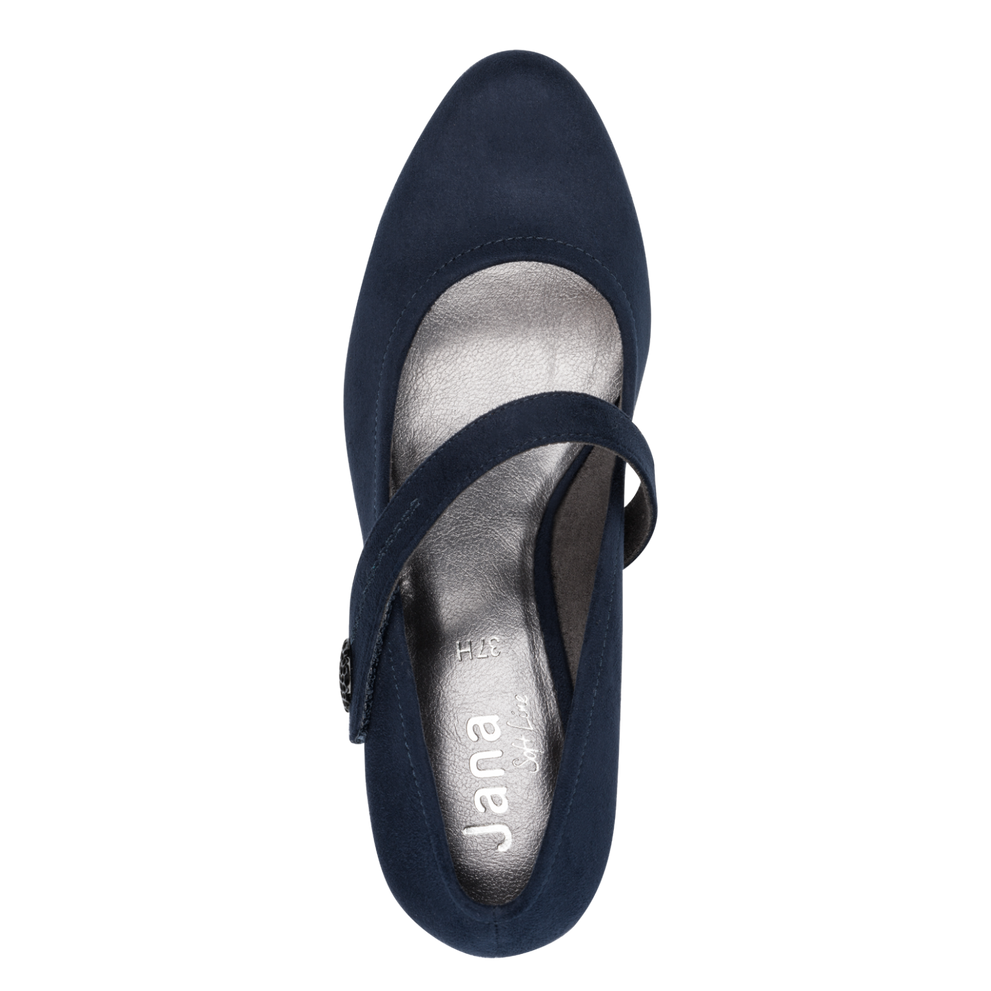 Jana heel navy - 22473 - Kirbys Footwear Ltd