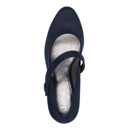 Jana heel navy - 22473 - Kirbys Footwear Ltd