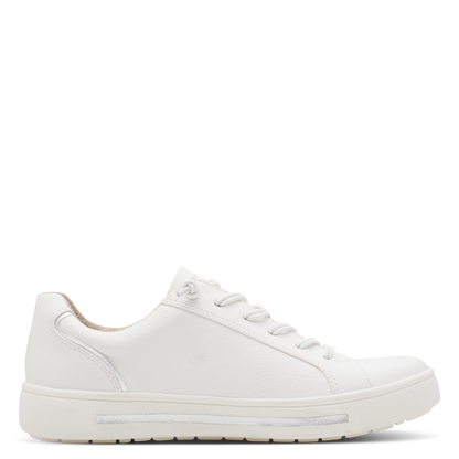 Jana trainer 23660 white silver - Kirbys Footwear Ltd