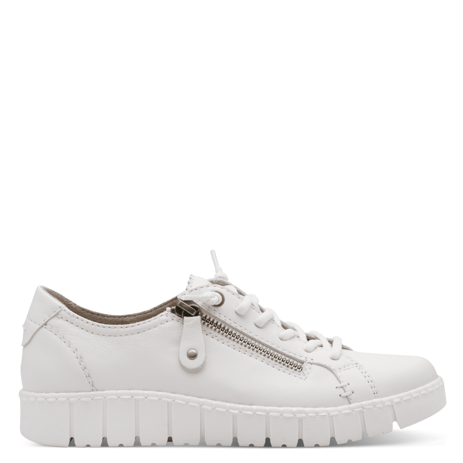 Jana 23704 white trainer - Kirbys Footwear Ltd