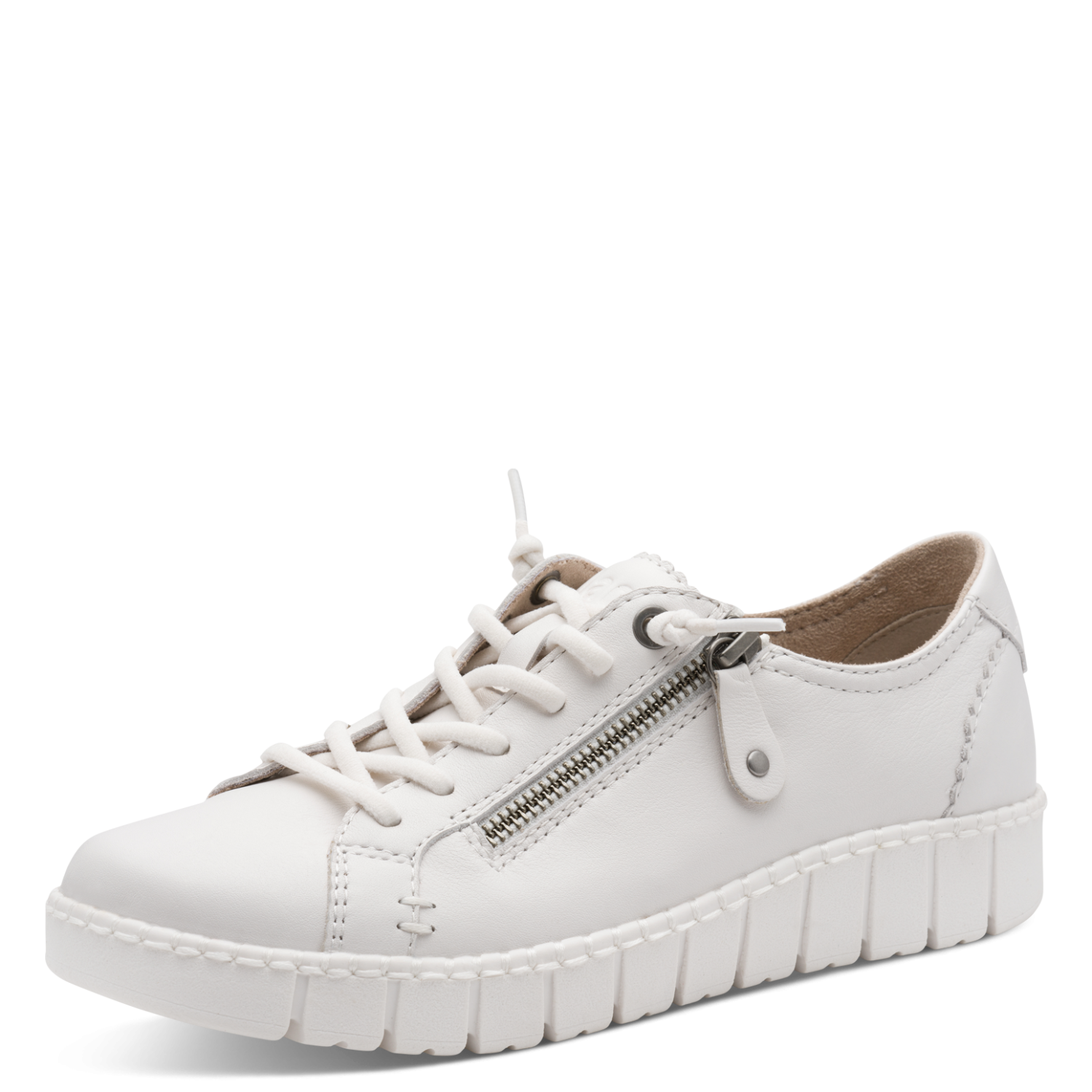 Jana 23704 white trainer - Kirbys Footwear Ltd