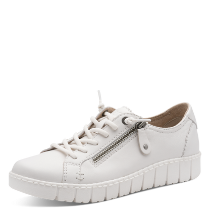 Jana 23704 white trainer - Kirbys Footwear Ltd
