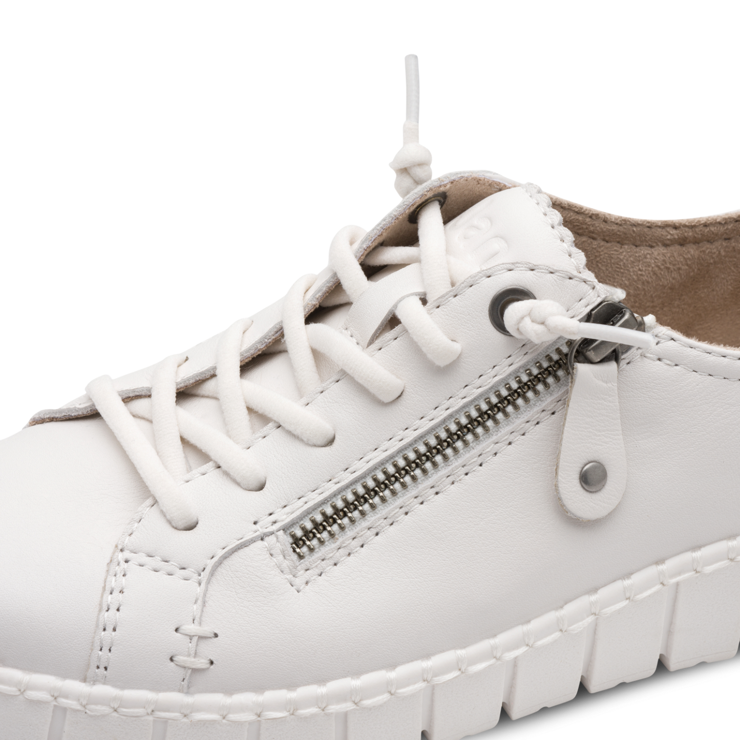 Jana 23704 white trainer - Kirbys Footwear Ltd