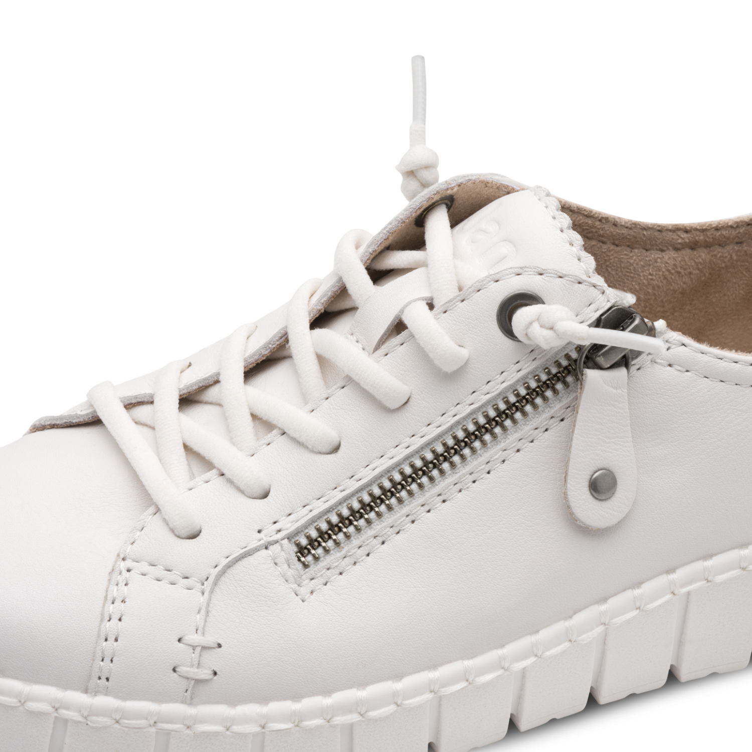 Jana 23704 white trainer - Kirbys Footwear Ltd