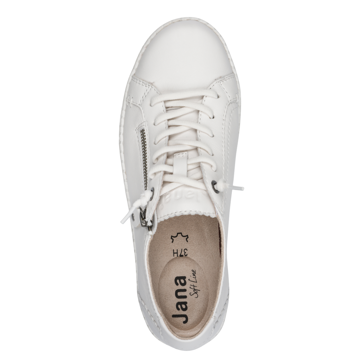 Jana 23704 white trainer - Kirbys Footwear Ltd