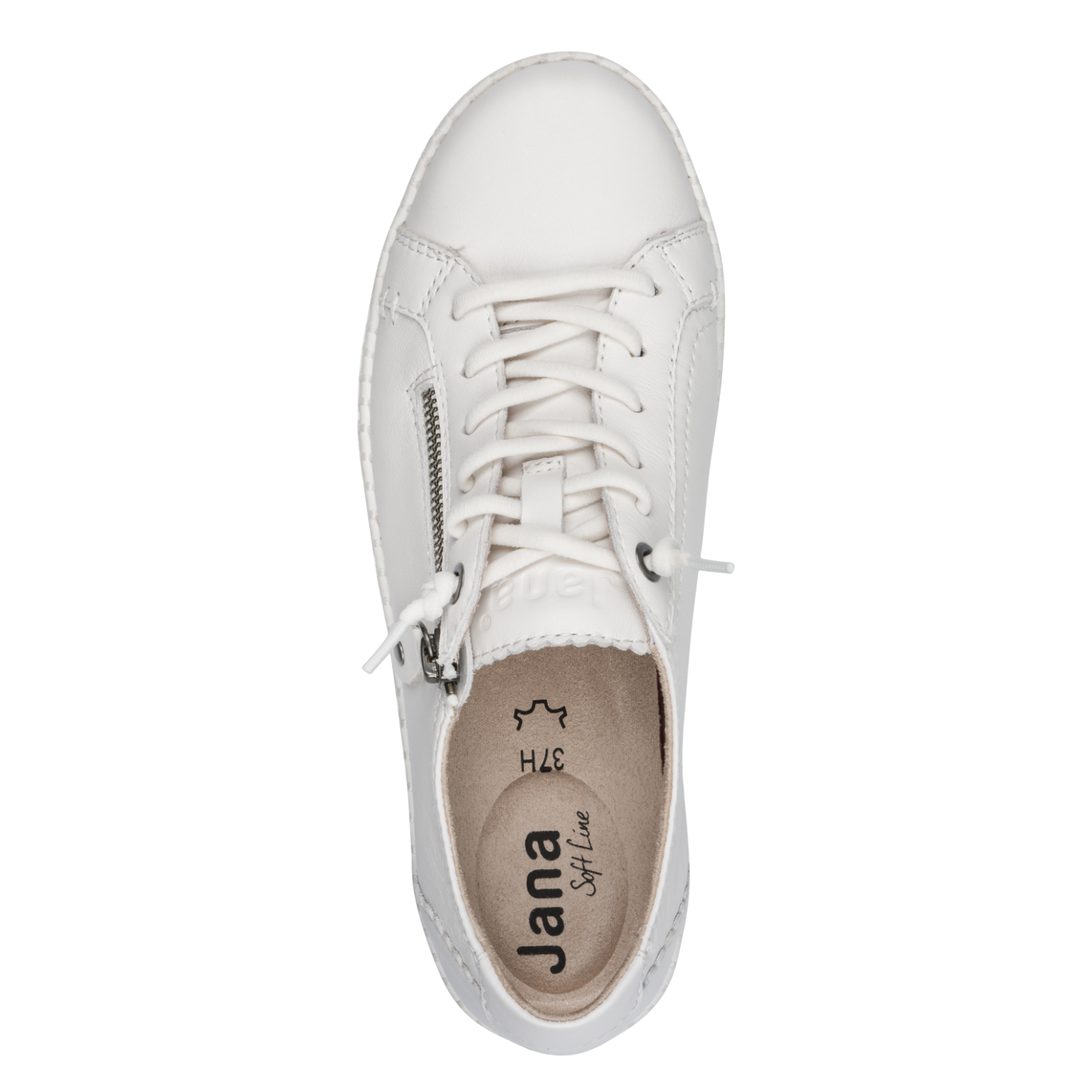 Jana 23704 white trainer - Kirbys Footwear Ltd