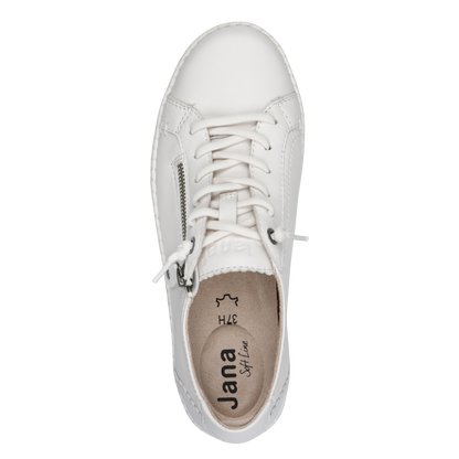 Jana 23704 white trainer - Kirbys Footwear Ltd