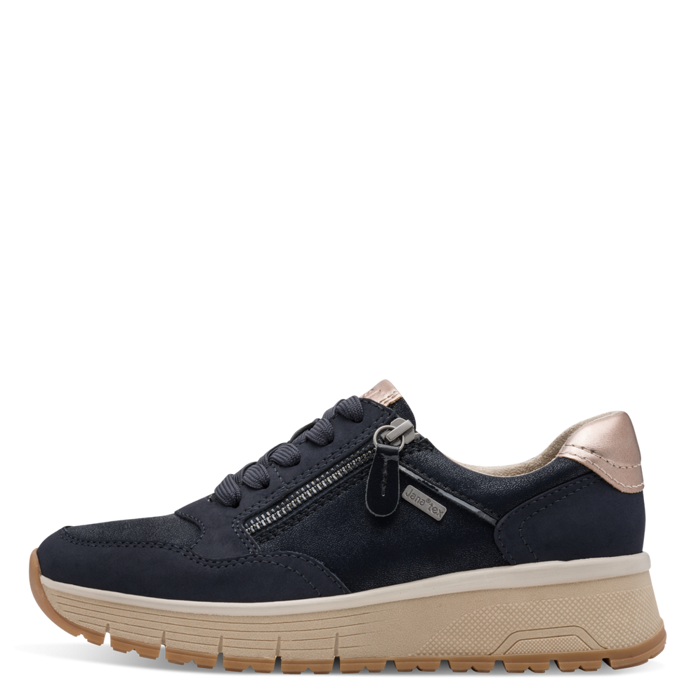 Jana 23762- navy waterproof trainer
