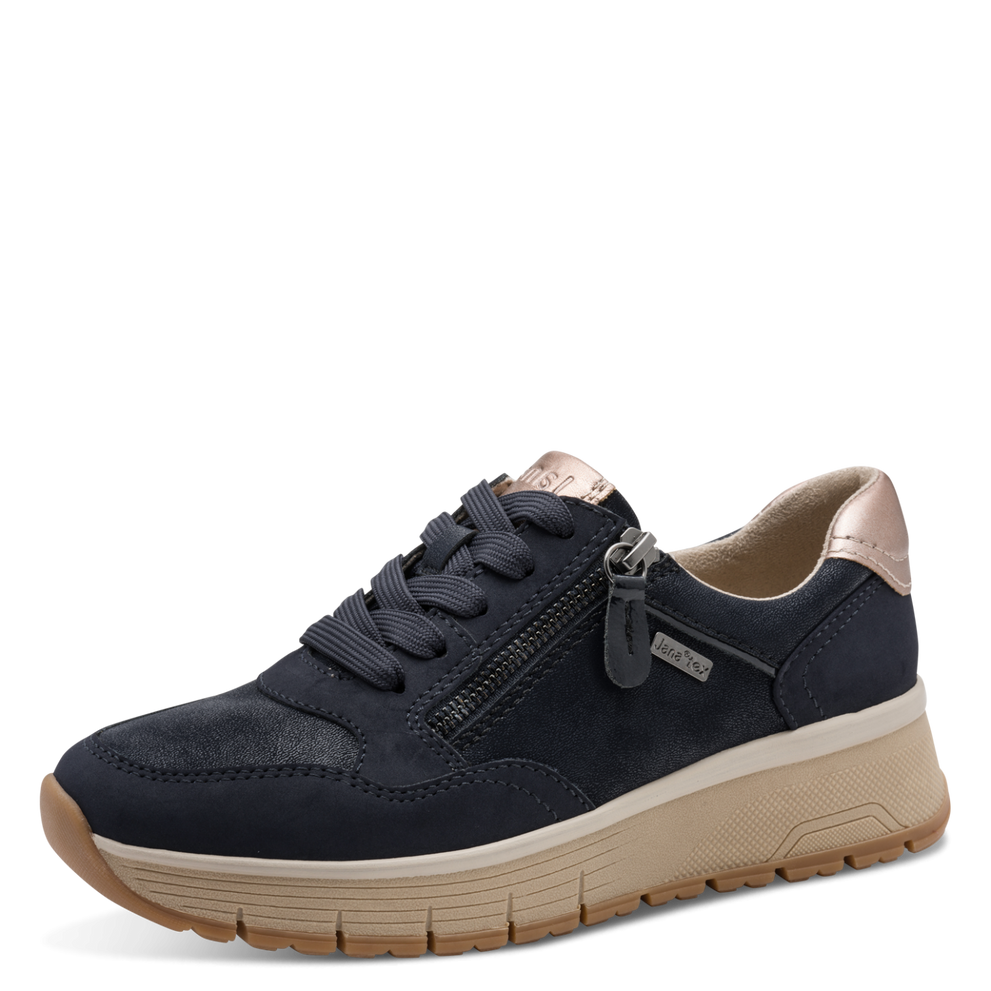 Jana 23762- navy waterproof trainer