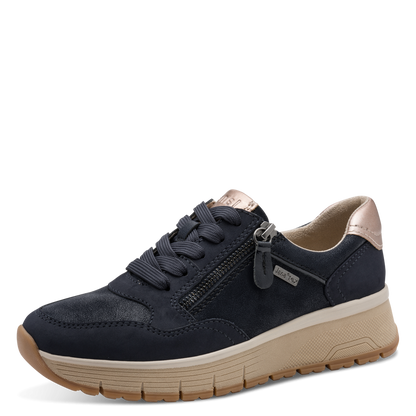 Jana 23762- navy waterproof trainer