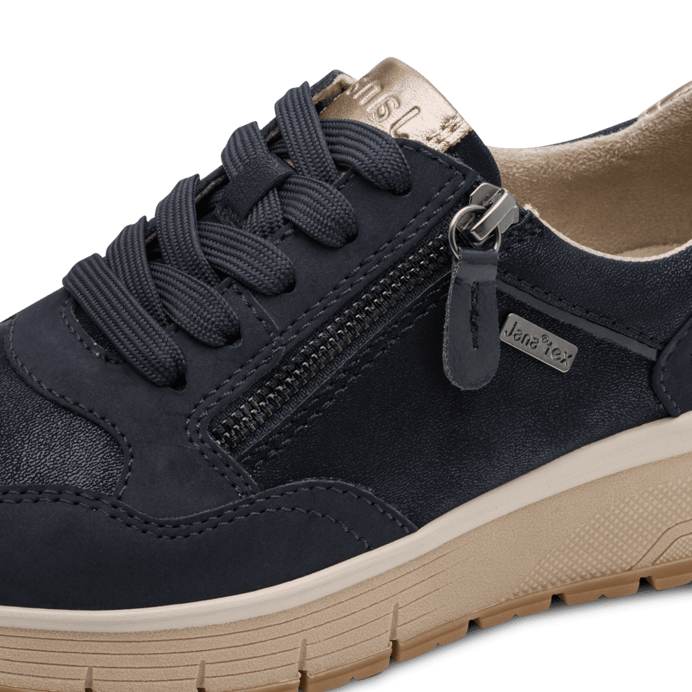 Jana 23762- navy waterproof trainer