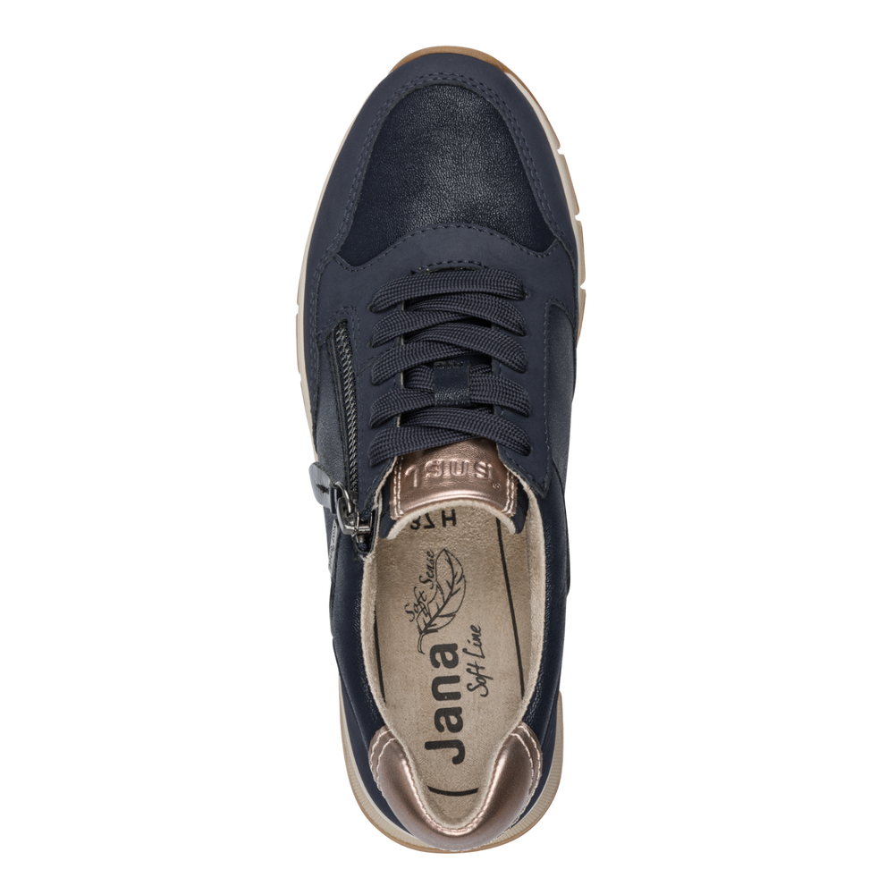Jana 23762- navy waterproof trainer