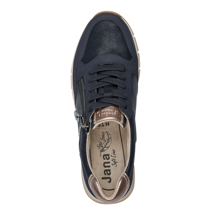 Jana 23762- navy waterproof trainer