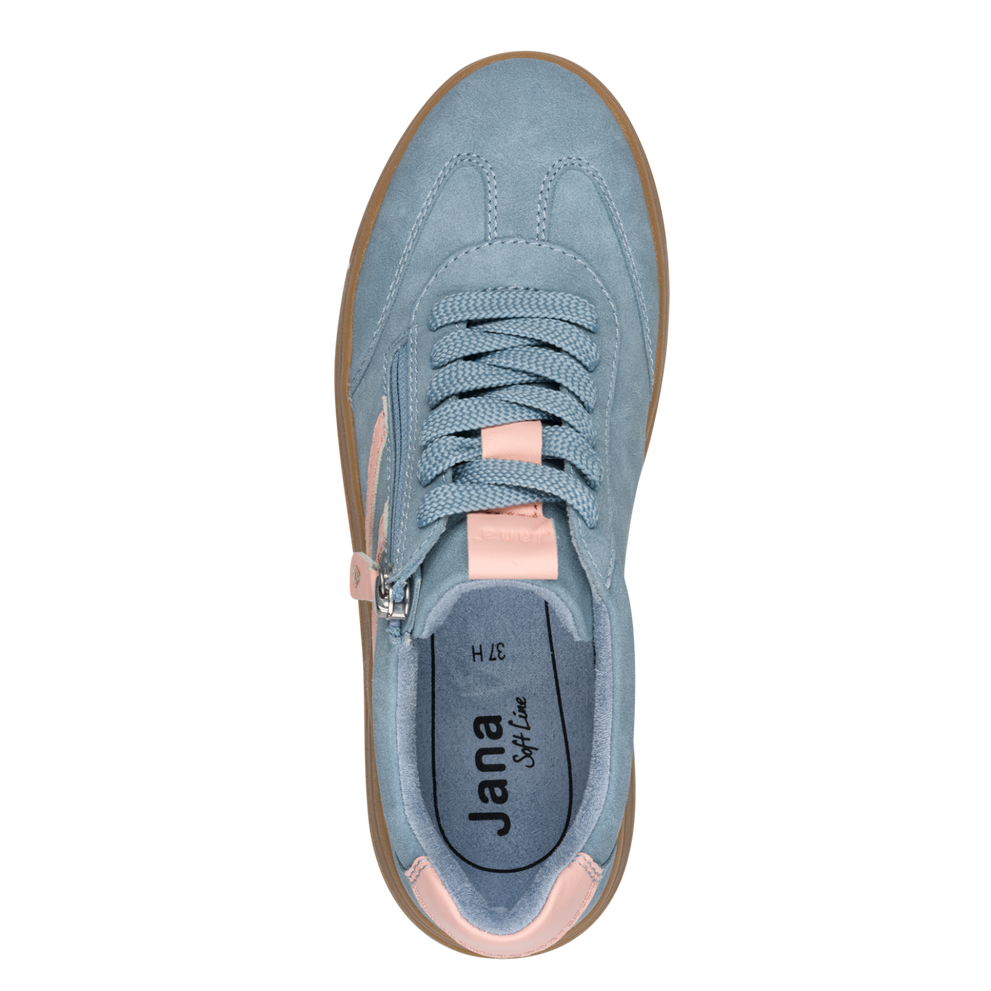 Jana trainer 23784 - sky/peach - Kirbys Footwear Ltd