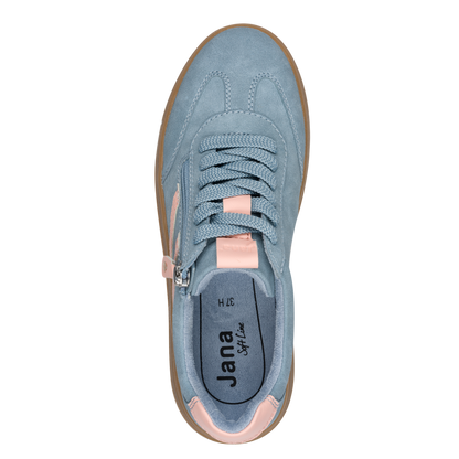 Jana trainer 23784 - sky/peach - Kirbys Footwear Ltd
