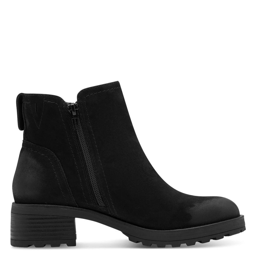 Jana 25711 - Black Nubuk TEX Ankle Boot waterproof