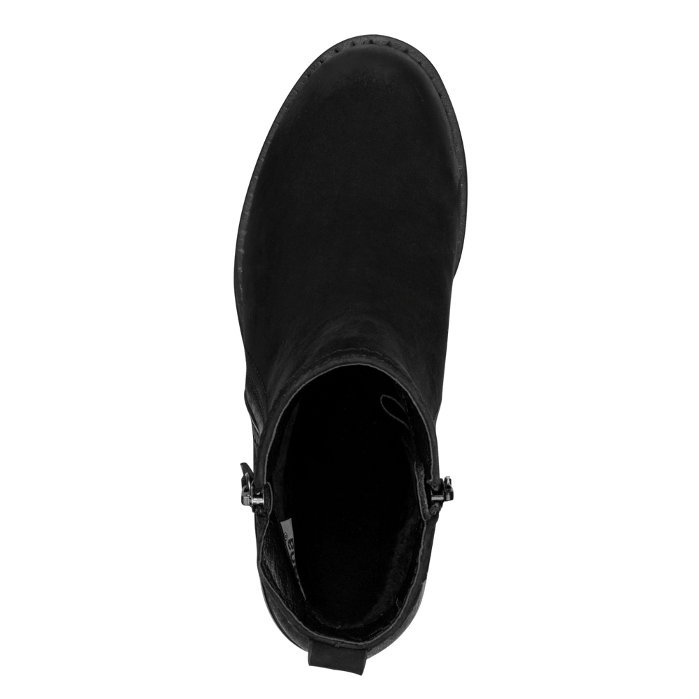 Jana 25711 - Black Nubuk TEX Ankle Boot waterproof