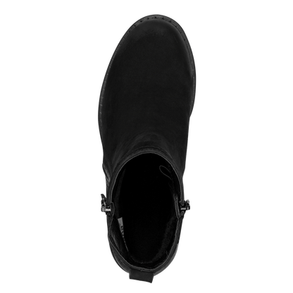 Jana 25711 - Black Nubuk TEX Ankle Boot waterproof