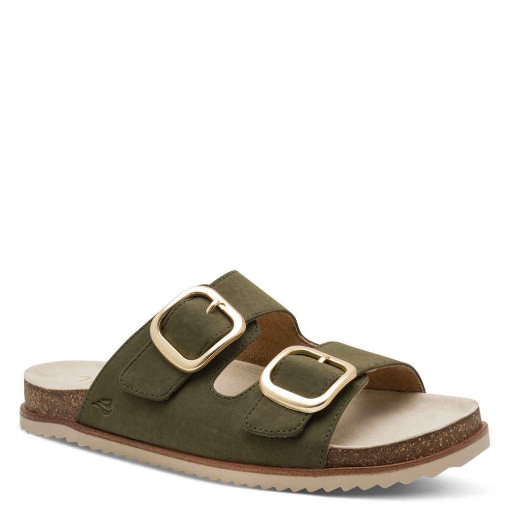 Jana sandal mule - 27461 - olive - Kirbys Footwear Ltd