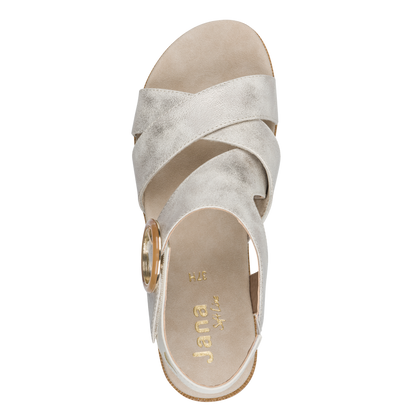 Jana sandal - 28272 beige gold - Kirbys Footwear Ltd