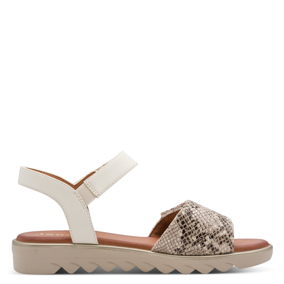 Jana sandal - 28275 - beige snake - Kirbys Footwear Ltd