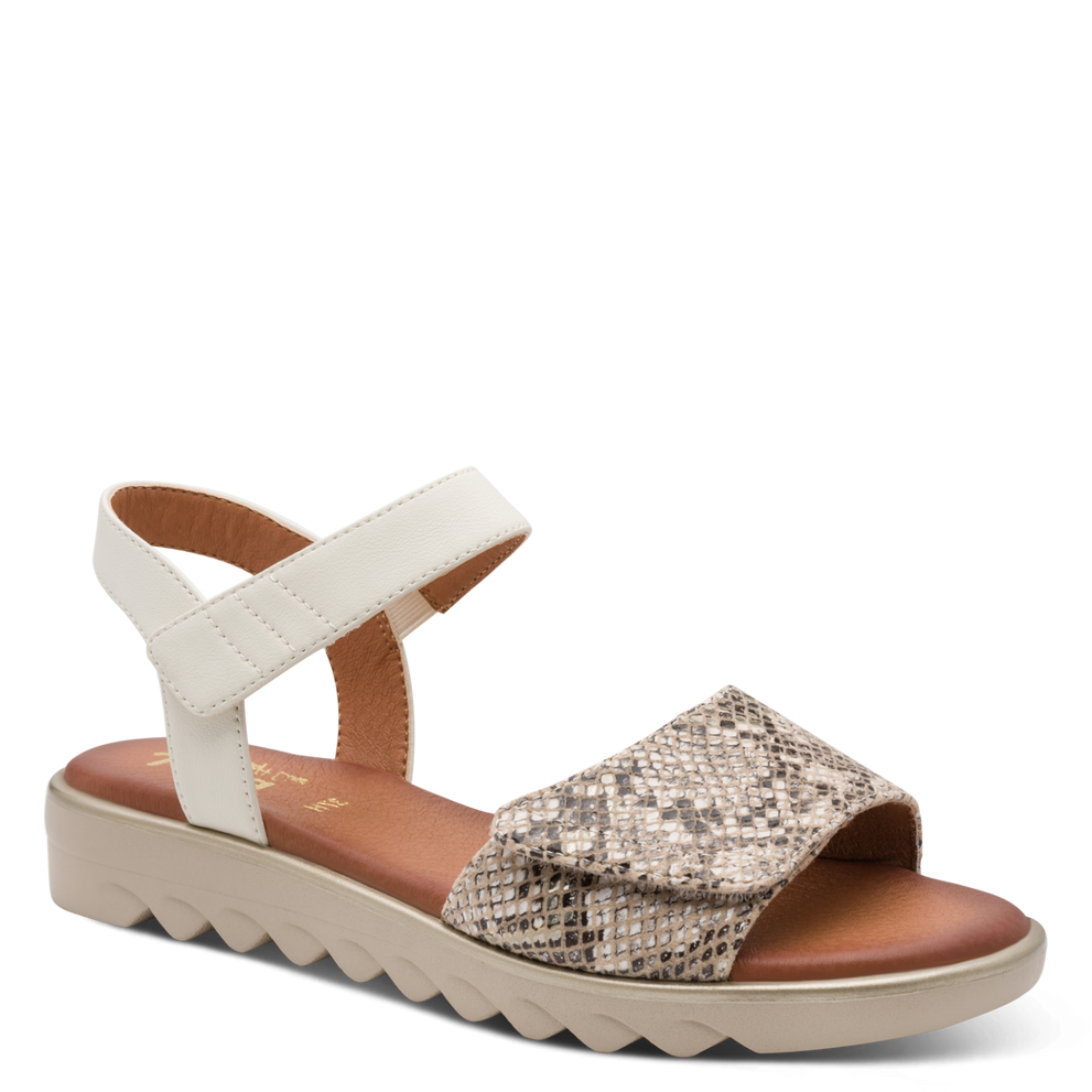Jana sandal - 28275 - beige snake - Kirbys Footwear Ltd