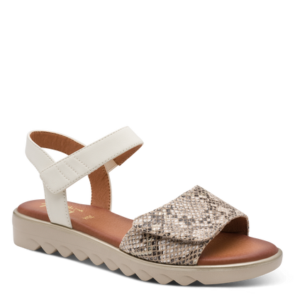 Jana sandal - 28275 - beige snake - Kirbys Footwear Ltd