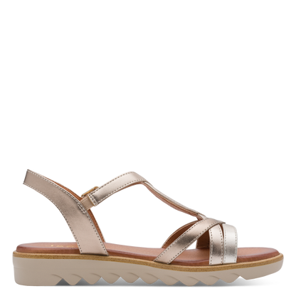 Jana sandal - metallic 28278 - Kirbys Footwear Ltd