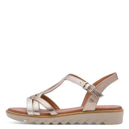 Jana sandal - metallic 28278 - Kirbys Footwear Ltd