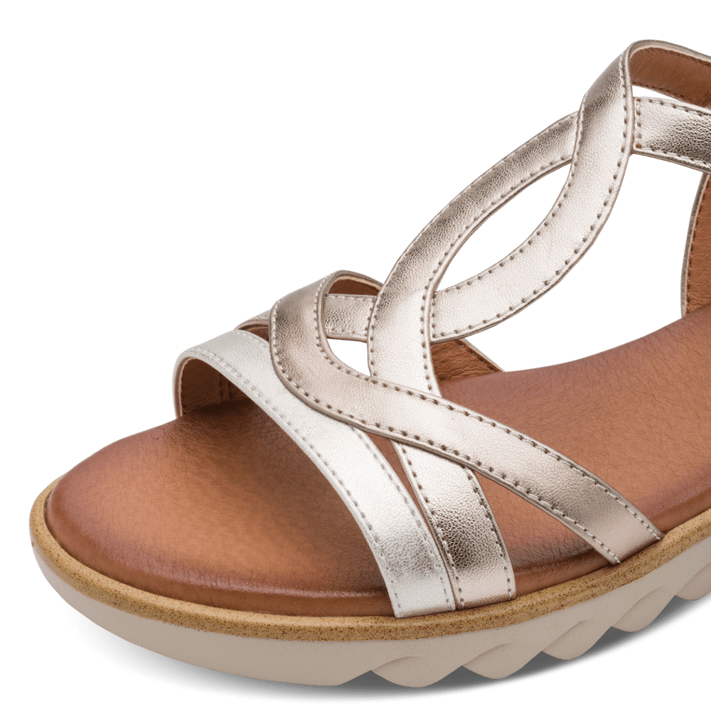 Jana sandal - metallic 28278 - Kirbys Footwear Ltd
