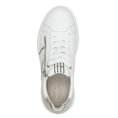 Tamaris trainer - white beige - 83716