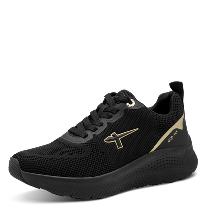 Tamaris trainers black gold waterproof 83728
