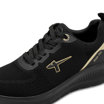 Tamaris trainers black gold waterproof 83728