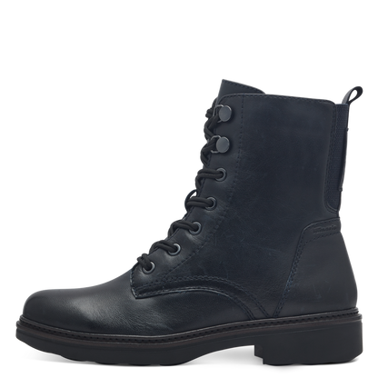 Tamaris navy leather boot 85107