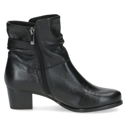 Caprice black leather boot  - 25300