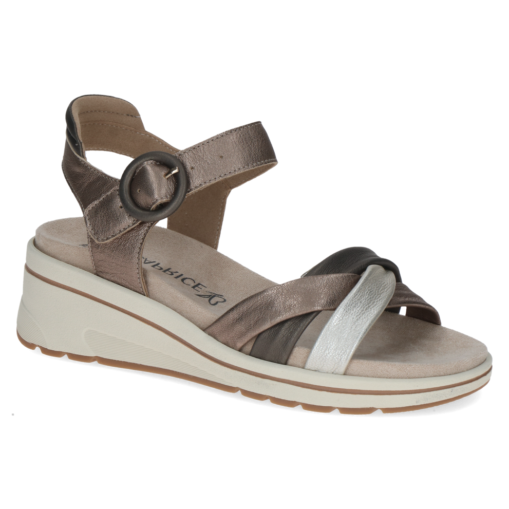 Caprice sandal taupe metallic - 28304