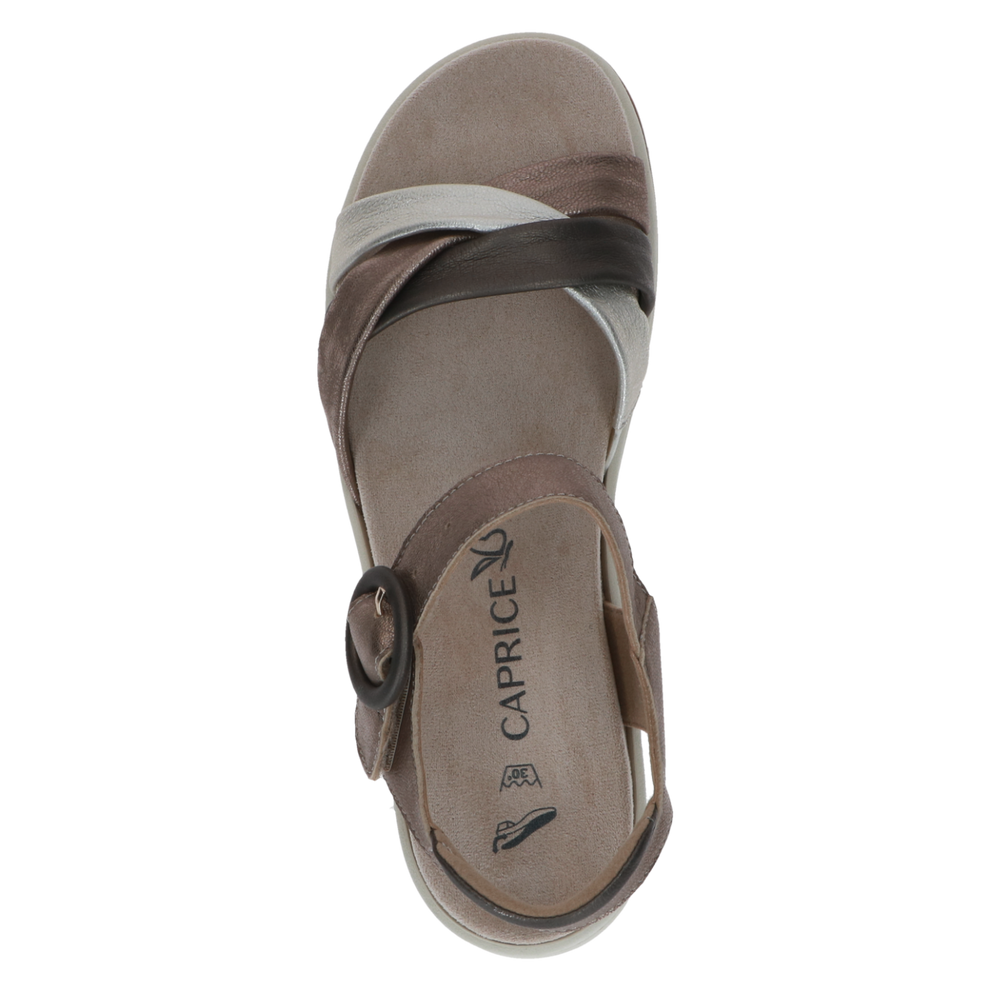 Caprice sandal taupe metallic - 28304