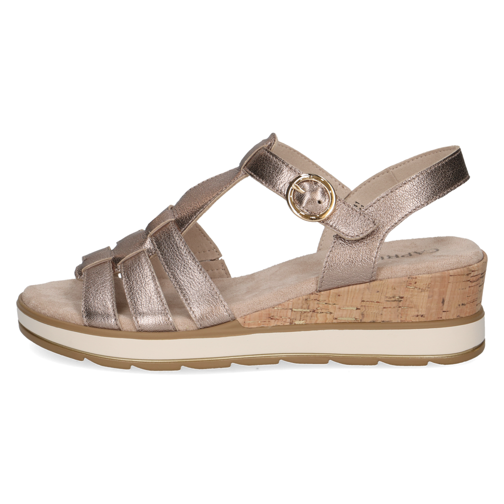 Caprice sandal taupe metallic - 28709 - Kirbys Footwear Ltd