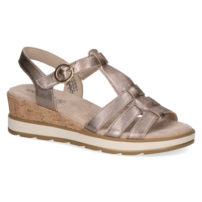 Caprice sandal taupe metallic - 28709 - Kirbys Footwear Ltd