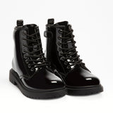 Lelli Kelly Harper boot black patent - side zip