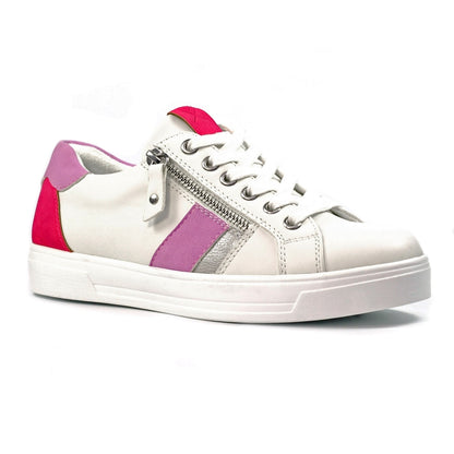 Lunar Angelica trainer white pink - Kirbys Footwear Ltd