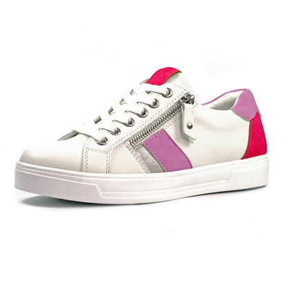 Lunar Angelica trainer white pink - Kirbys Footwear Ltd