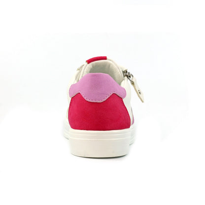 Lunar Angelica trainer white pink - Kirbys Footwear Ltd